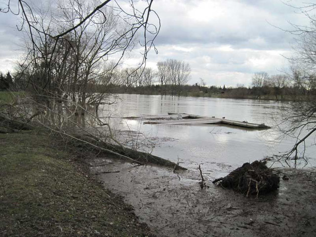 Hochwasser am 1. März 2010